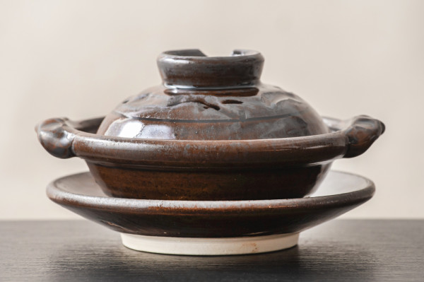 田代倫章の黒焼き〆平皿