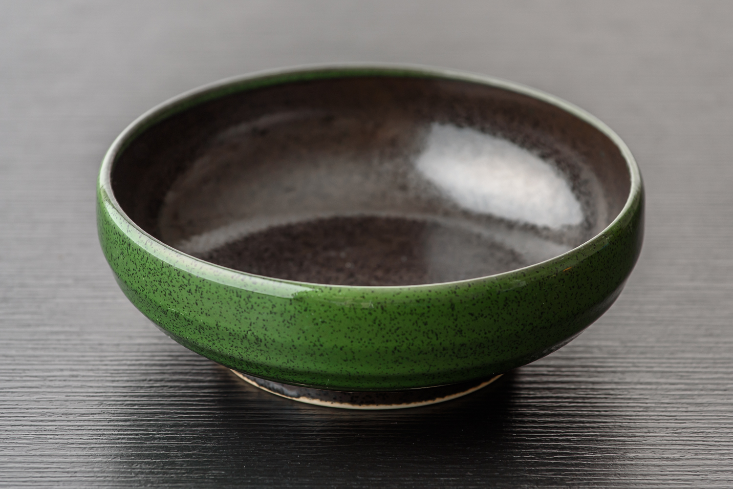 中鉢　深緑　16.5cm
