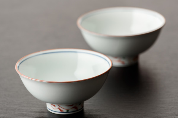 茶碗2個セット　有田焼　径12cm