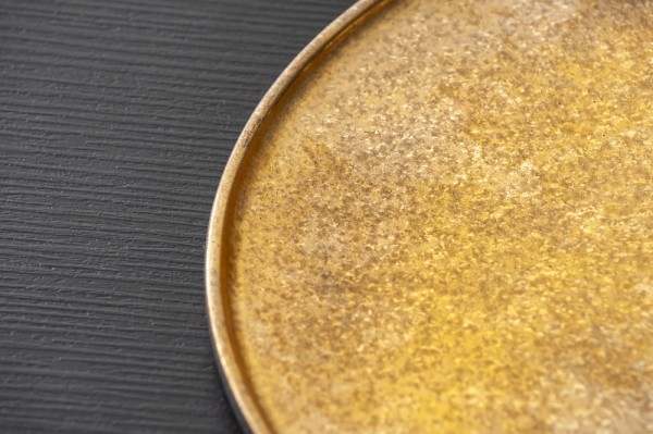 田代倫章の黒焼き〆平皿