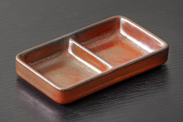 田代倫章の黒焼き〆平皿