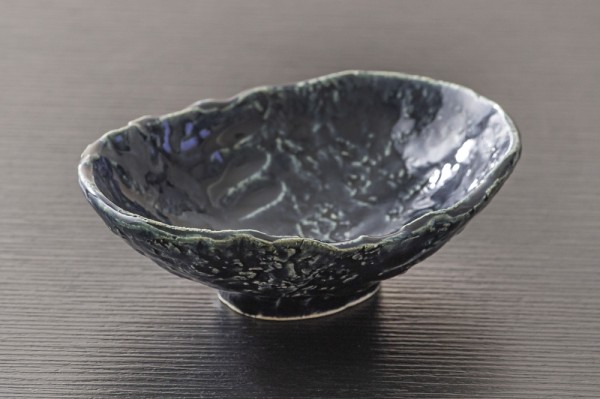 田代倫章の黒焼き〆平皿