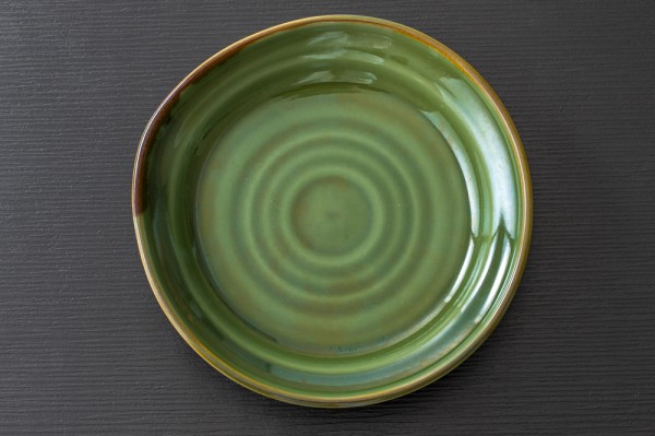 田代倫章の黒焼き〆平皿