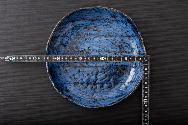 田代倫章の黒焼き〆平皿